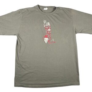 Levi's‎ Red Tab Shirt Mens L Olive Green Tiki Graphic Casual Top